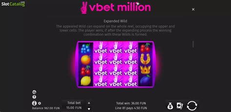 Vbet Million Slot - Play Online
